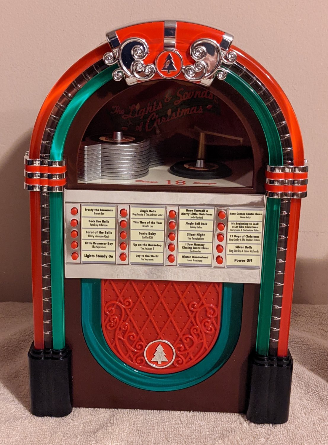 Mr Christmas RockORama Jukebox Lights & Sounds Wireless Musical Light