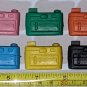 Soft Rubber Camera Novelty Eraser Pencil Topper Qty 6 Colors USA Yellow Blue Pink Orange Green Black