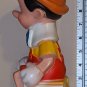 Vintage Pinocchio 11 Inch Plastic Coin Money Bank Books Play Pal Plastics Walt Disney Productions