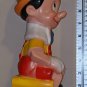 Vintage Pinocchio 11 Inch Plastic Coin Money Bank Books Play Pal Plastics Walt Disney Productions