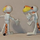 Frito Lay Astro Chester Cheetah 4½ Inch Bendable Rubber Astronaut Figures (4) Bendy Subway 2001