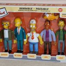 Simpsons Bendable Poseable Figures Springfield Nuclear Power Plant Set Limited Edition Series 2 NIB