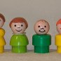 Vintage Fisher Price Little People Figures Vehicles Lot 73 Pieces Wood Plastic Sesame Street Cowboys