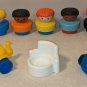 Fisher Price Chunky Little People Figures Tricycle Car Chair Boy Girl Fireman Black Red Brown Blonde