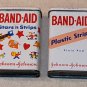 Vintage Band-Aid Adhesive Bandages Tins Stars 'n Stripes Plastic Strips Plain Pad Johnson & 25 31