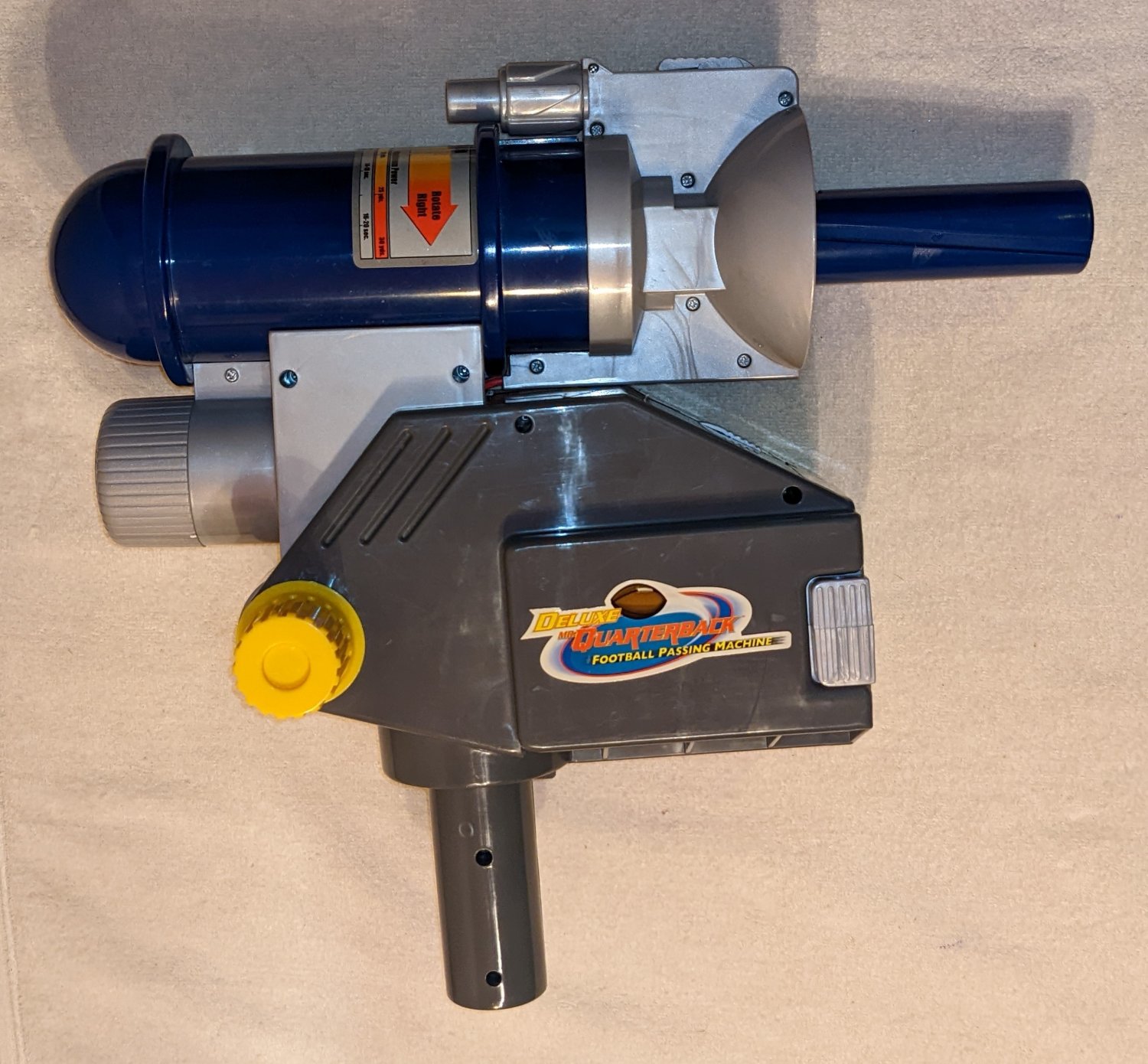 Deluxe Mr Quarterback Football Passing Machine With Battery Sport Fun