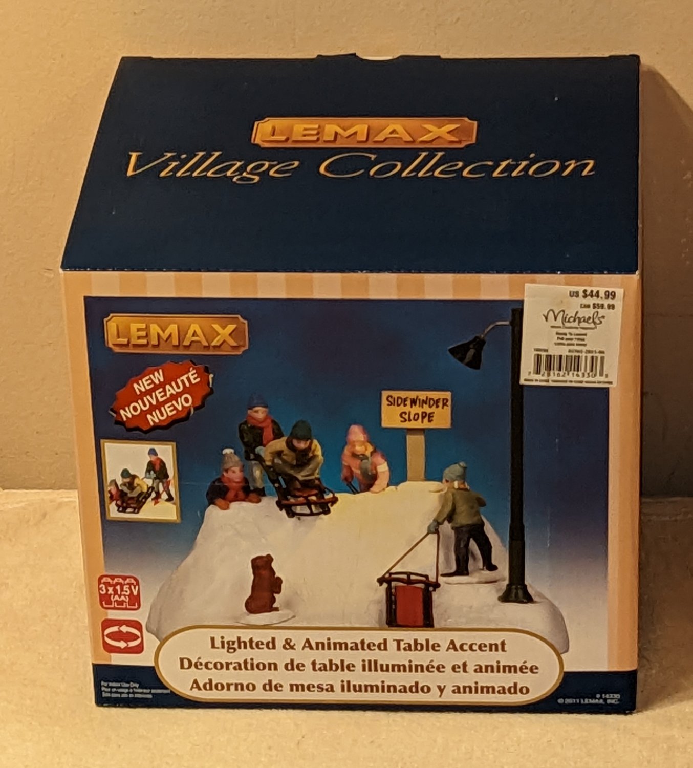 Lemax 14330 Ready To Launch Lighted Animated Table Accent Village Battery Operated 2011