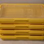 LEGO 71084 Empty Yellow Dacta Storage Case With Plastic Parts Tray Quantity Four