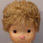 Vintage 1985 Komfy Kid 15" Doll Lot of 2 Tan Light Brown Yarn Hair Yellow Outfit Astra Trading Corp