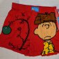 Peanuts Gang Extra Large XL 40-42 Christmas Boxer Shorts Underwear Red Tree Charlie Brown NWT