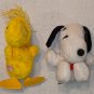 Snoopy Woodstock Plush Bean Bag Figures Another Determined Production Butterfly Originals Peanuts
