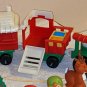 Fisher Price FP Little People Musical Christmas Train + Village Sleigh Santa Mrs Claus Elf Reindeer