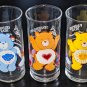 Care Bears 1983 Pizza Hut Limited Edition Drinking Glasses Tenderheart Funshine Grumpy Bear Tumbler
