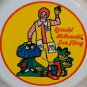 Ronald McDonald Fun Fling Plastic Flying Disc Disk McDonald's Restaurants