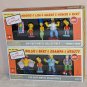 Simpsons Die-Cast Metal Collectible Figures Family Pack + Series 2 Rocket USA 2002 Homer Marge Bart