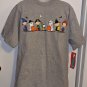 Peanuts Gang Size XL Extra Large Gray Short Sleeve Halloween Tee T Shirt Snoopy Charlie Brown NWT