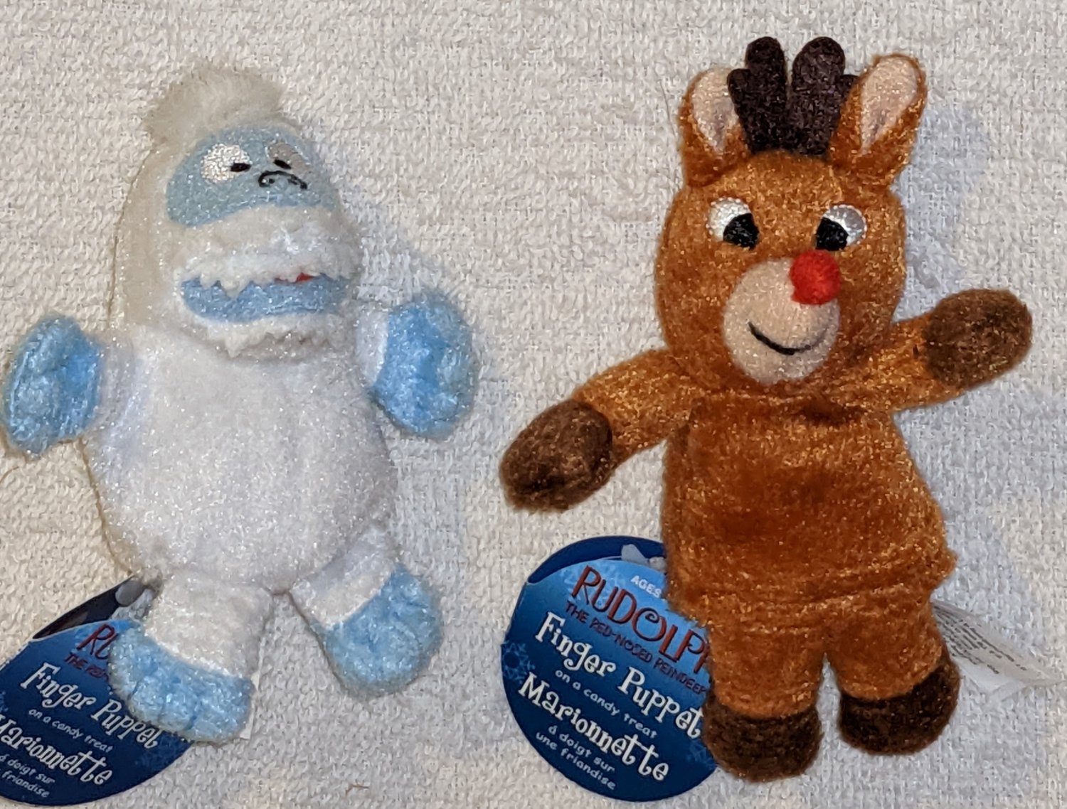 Rudolph Red Nosed Reindeer Finger Puppet Set In Tin Yukon Cornelius Bumble Bumbles Starbucks