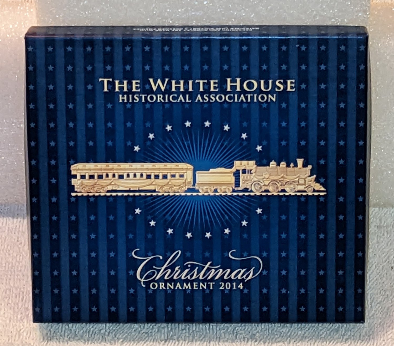 2014 White House Christmas Tree Ornament Trains Warren Harding 29th President WHHA NIB with Booklet
