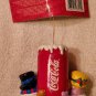 Coca-Cola Coke Poly Resin Ornament Snowman Couple Holding Can Kurt Adler 2001