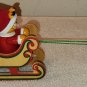 Santa Garfield & Reindeer Odie Wooden Holiday Sleigh Sled Dakin Pooky