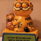 Garfield the Cat & Pooky Animated Push Down Toy Stick With Me Kid We'll Go Places