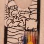 Simpsons Velvet Doodles Door Hangers (3) + Mini-Doodles (1) Homer Bart Lisa Maggie NIP Trends