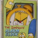 The Simpsons Alarm Clock Bart Simpson Yellow Plastic Wesco 1997 Tested Works Battery Operated