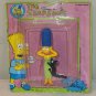 The Simpsons Bart Red Shirt Eraser + Marge With Snowball the Cat PVC Figure 1990