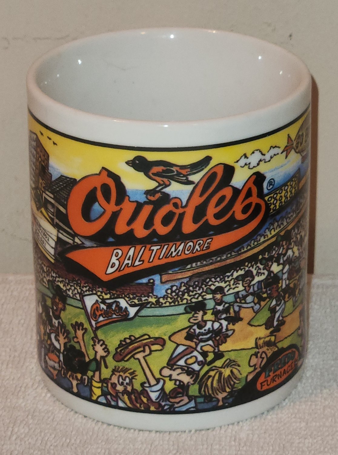 Baltimore Orioles 3Â¾ Inch Ceramic Handled Coffee Mug MLB Baseball Team Custom Edge