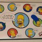 Simpsons Vinyl Placemat 18 x 13 Homer Marge Bart Lisa Krusty Skinner Nelson Burns Franco 2004