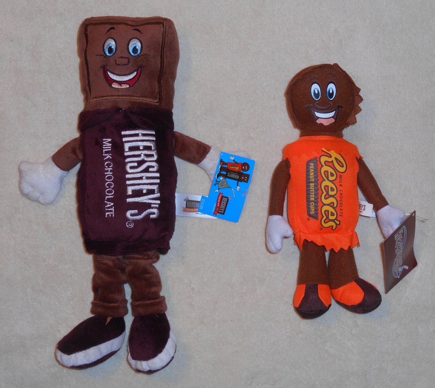 Hershey's Chocolate Lot Plush Pencils Note Pads Reese's Peanut Butter Cup Charms Earrings Ornament
