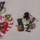 Looney Tunes Christmas Ornament Lot Tweety Marvin Martian Taz Tasmanian She Devil Bugs Bunny