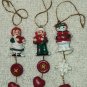 Raggedy Ann & Andy 3 Inch Clip On Christmas Tree Ornaments ITI Hawaii 1978 + Snowden Mini Resin