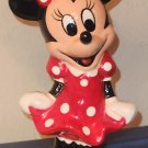 Minnie Mouse 4¼ Inch Ceramic Figurine Red White Polka Dot Dress Bow Walt Disney