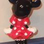 Minnie Mouse 4Â¼ Inch Ceramic Figurine Red White Polka Dot Dress Bow Walt Disney