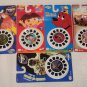 View-Master 3D Reels Five Sets Cars Clifford Dora Jungle Creatures Secrets of Space NIP Fisher Price