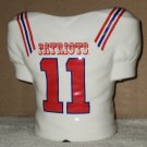 New England Patriots #11 Jersey 6 Inch Ceramic Planter Flower Pot 1990 Geerlings Greenhouse