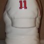 New England Patriots #11 Jersey 6 Inch Ceramic Planter Flower Pot 1990 Geerlings Greenhouse