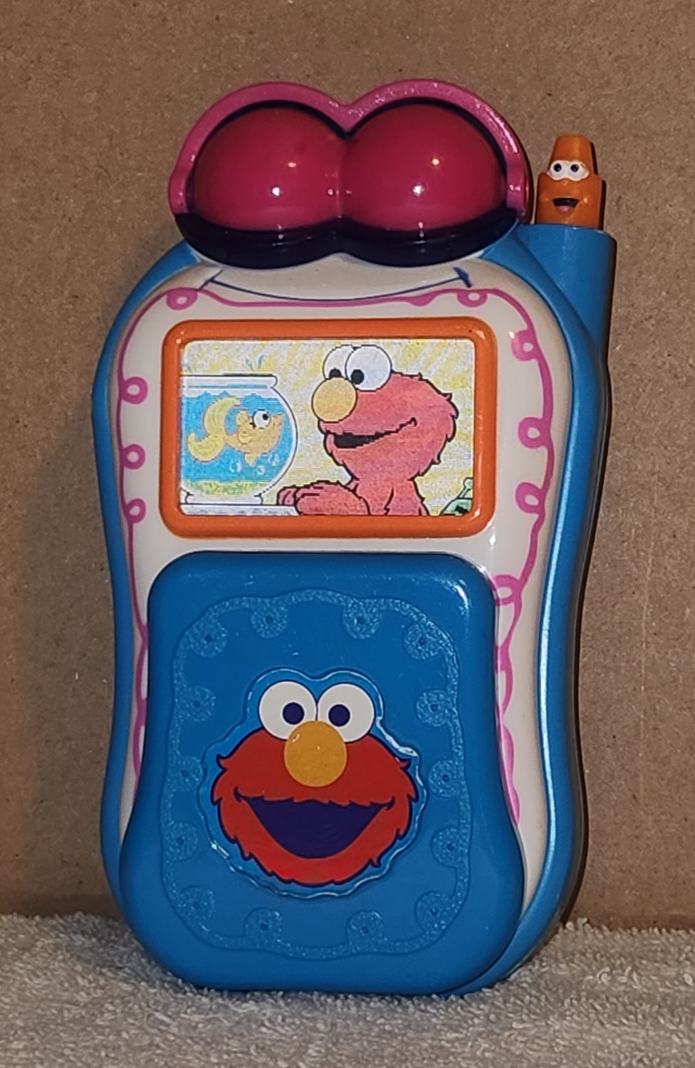 Sesame Street Elmo's World Talking Flip Phone 90691 Telephone Cell Battery Operated Mattel 2002