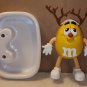 M&M's Red Yellow Animated Talking Candy Dish Lot Santa Reindeer Christmas Telco Battery Operated