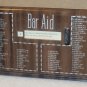 Vintage 1950s Tin Bar Aid Mixed Drinks Cocktails 80 Recipes Scroll Wheel Brown Bartender Helper