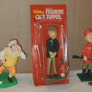 Vintage Wilton Cake Topper Figurine Lot of 3 Golfer Hunter 1972 1974 1306-1004 1316-9505 1316-427