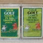 Your Golf Game's In Big Trouble When Playing Cards Two Factory Sealed Decks Green in Plastic Case