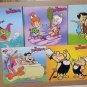 Flintstones Coloring Book Lot of 5 Hardback Softcover Fred Wilma Pebbles Dino Barney Betty Bam 2004