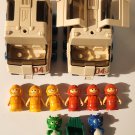 Lil Playmates Space Station Parts Lot Commander 04 Vehicle Red Yellow Astronaut Alien Figures