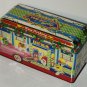 M&M's Chocolate Candies Tin Can Container Lot Christmas 1994 1996 Santa Claus Diner Yellow Red