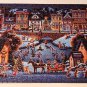 Dowdle 500 Piece Jigsaw Puzzles (4) Sun Valley Hometown Christmas Through Woods Light-Up COMPLETE