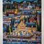 Dowdle 500 Piece Jigsaw Puzzles (4) Sun Valley Hometown Christmas Through Woods Light-Up COMPLETE