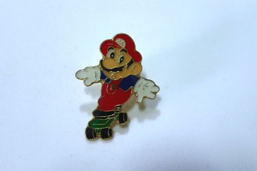 Super Mario on skateboard anime Pin