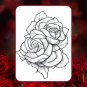 Realistic Rose and Flower Coloring Pages for Adults:  Roses, Flowers